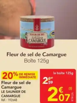 METRO LE SAUNIER DE CAMARGUE Fleur de sel de Camargue offre