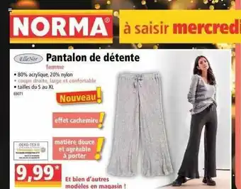 Norma Ellenor Pantalon De Détente Femme offre