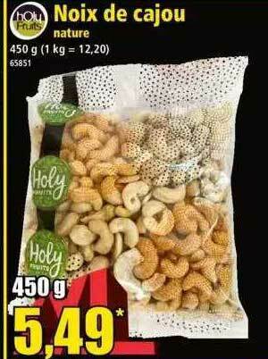 Norma Holy Fruits Noix De Cajou Nature offre