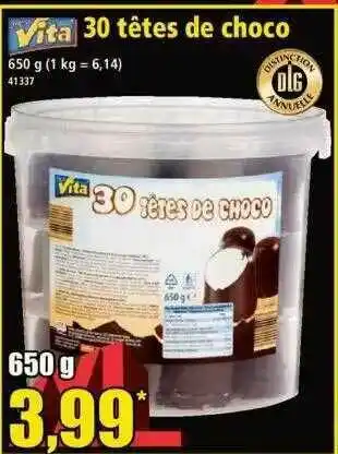 Norma Vita 30 Têtes De Choco offre