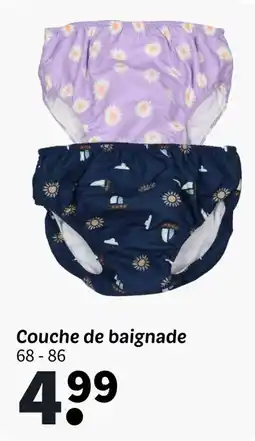 Couche de baignade