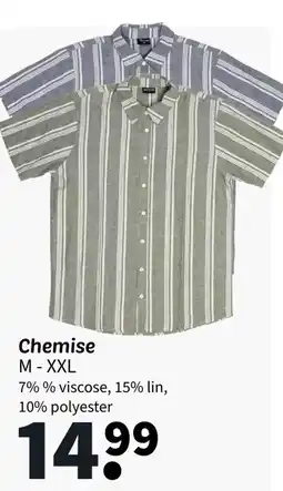 Wibra Chemise M-XXL offre