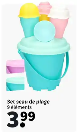 Wibra Set seau de plage 9 éléments offre