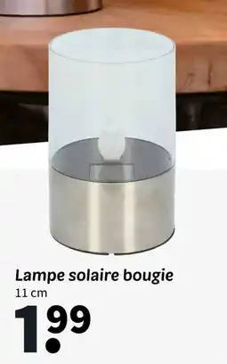 Wibra Lampe solaire bougie 11 cm offre
