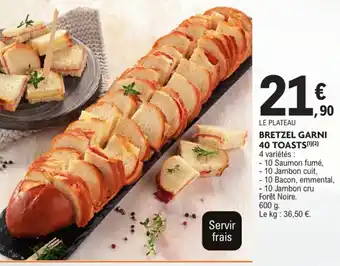E.Leclerc Bretzel garni 40 toasts offre