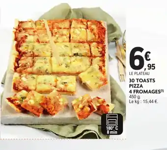 E.Leclerc 30 toasts pizza 4 fromages offre