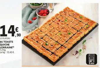 E.Leclerc 66 toasts quiche lorraine offre