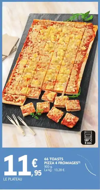 E.Leclerc 66 toasts pizza 4 fromages offre