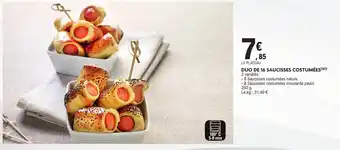 E.Leclerc Duo de 16 saucisses costumées offre
