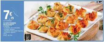 E.Leclerc 16 mini paniers feuilletés offre