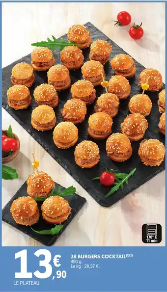 E.Leclerc 28 burgers cocktail offre