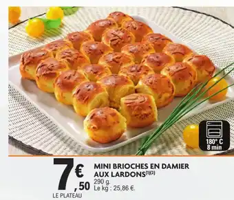 E.Leclerc Mini brioches en damier aux lardons offre