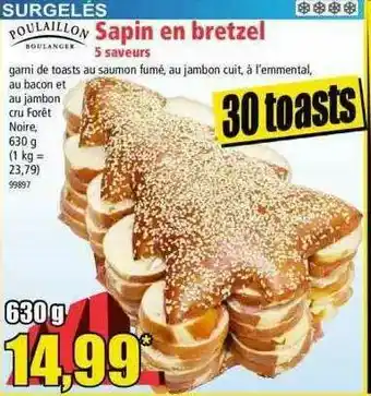 Poulaillon Sapin En Bretzel 5 Saveurs