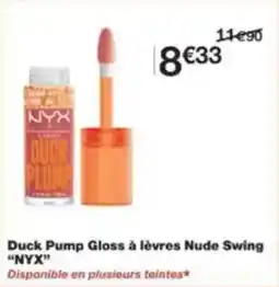 Duck pump gloss à lèvres nude swing nyx