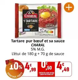 Coccinelle Express Charal - tartare pur boeuf et sa sauce offre