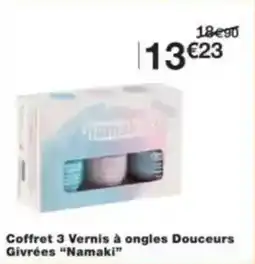 Monop' Beauty Coffret 3 vernis à ongles douceurs givrées namaki offre