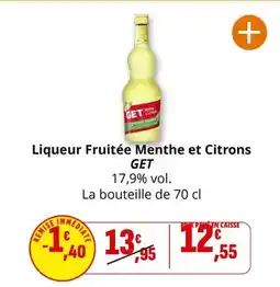 Coccinelle Express Get - liqueur fruitée menthe et citrons offre