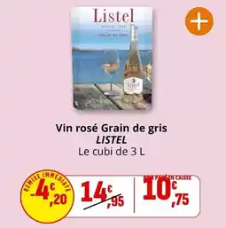 Coccimarket Listel - vin rosé grain de gris offre