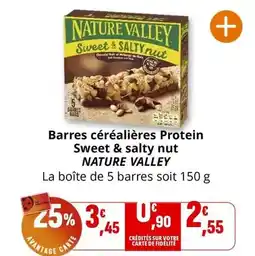 Nature valley - barres céréalieres protein sweet & salty nut