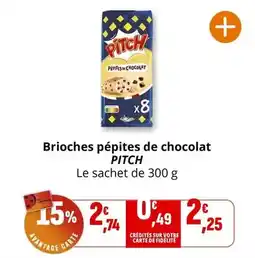 Pitch - brioches pépites de chocolat
