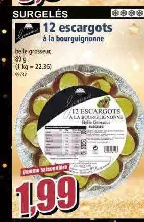 Norma 12 Escargots à La Bourguignonne offre