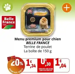 Coccimarket Belle france - menu premium pour chien offre