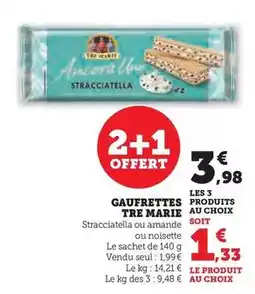 Hyper U Tre marie - gaufrettes offre