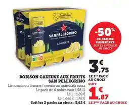 Hyper U San pellegrino - boisson gazeuse aux fruits offre