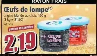 Norma Oeufs De Lompe offre