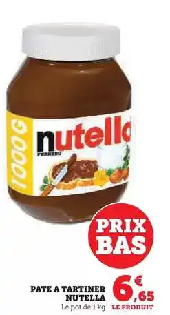 Hyper U Ferrero - pate a tartiner nutella offre