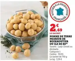 Hyper U Pomme de terre primeur de noirmoutier ou ile de re offre