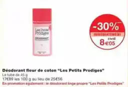 Monop' Beauty Déodorant fleur de coton les petits prodiges offre