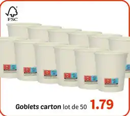 Wibra Goblets carton offre