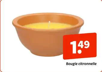 Wibra Bougie citronnelle offre