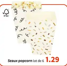 Wibra Seaux popcorn offre