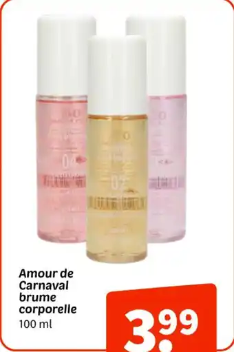 Wibra Amour de carnaval brume corporelle offre