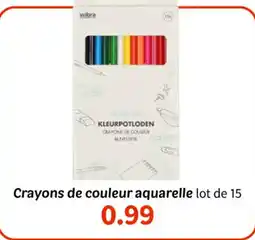 Wibra Crayons de couleur aquarelle offre