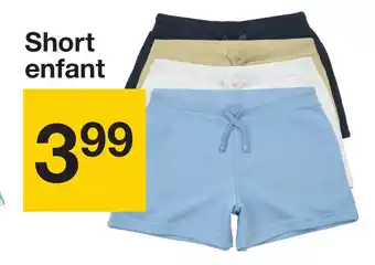 Zeeman Short enfant offre