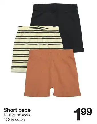 Zeeman Short bébé offre