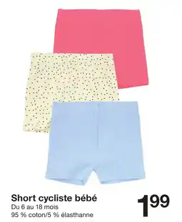 Zeeman Short cycliste bébé offre