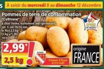 Norma Pommes De Terre De Consommation offre