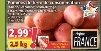 Norma Pommes De Terre De Consommation offre