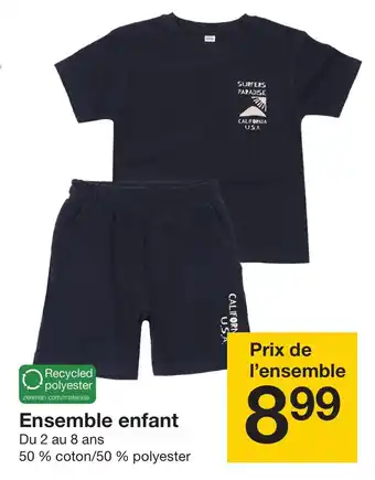 Zeeman Ensemble enfant offre