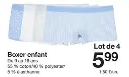 Zeeman Boxer enfant offre
