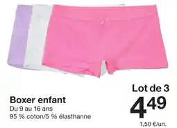 Zeeman Boxer enfant offre