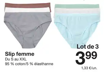Zeeman Slip femme offre