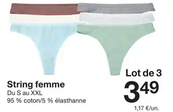 Zeeman String femme offre