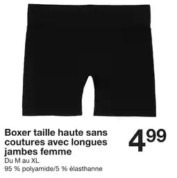 Zeeman Boxer taille haute sans coutures avec longues jambes femme offre