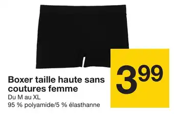 Zeeman Boxer taille haute sans coutures femme offre