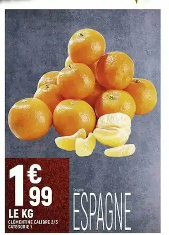 Spar Clémentine offre